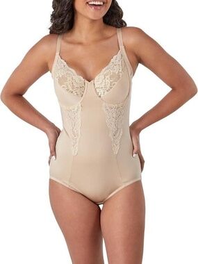 Maidenform Firm Women's Shapewear, Body Shaper with Built-In Underwire Bra 42DD